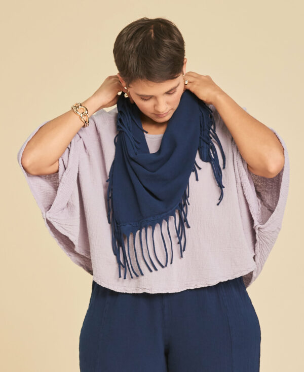Soldes 64 Accessoire Gaze Coton Triangle couleur Bleu Sapphire marque Ahuma 0001 » Ahúma 100% Gaze de Coton