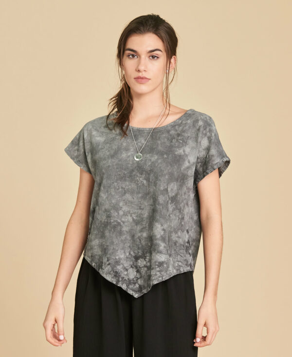 Soldes 28 Haut Gaze Coton Grace couleur Tie Dye Washed Black marque Ahuma 0005 » Ahúma 100% Gaze de Coton
