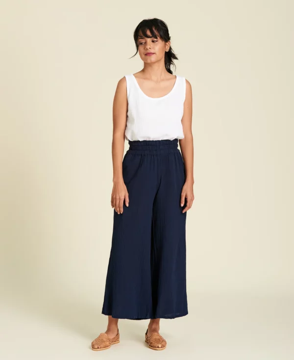 Jupe-culotte 7/8 Emilia en couleur Cashew