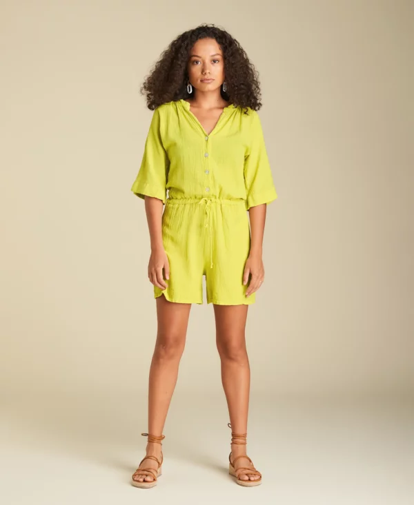 romper_lime_01 Combinaison short en coto