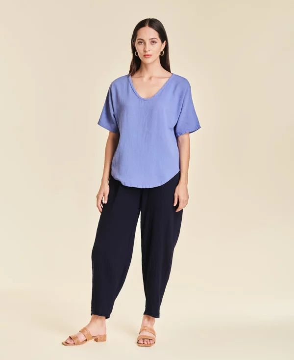 dart_stardust_1 Pantalon fuselé en gaze de coton